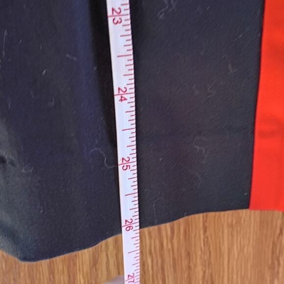 Worthington Colorblock Pencil Skirt Red Black Executive Chic Minimalist 10 - Picture 5 of 8